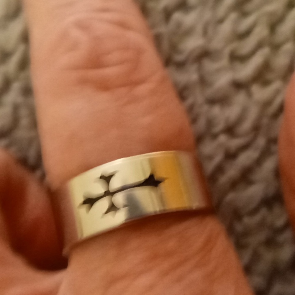 Stainless steel cross ring